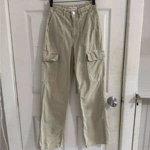 Zara Women's Tan Boyfriend Jeans